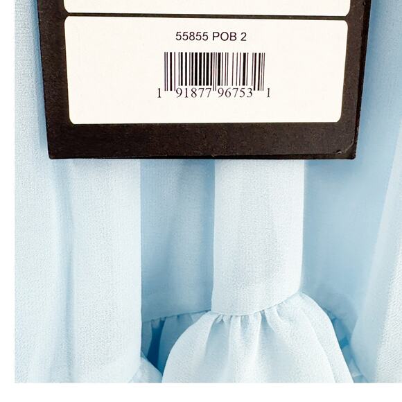 MAC DUGGAL Dress Size 2 Evening Gown Light Blue Mini Sleeveless Powder Blue NEW - Picture 6 of 7